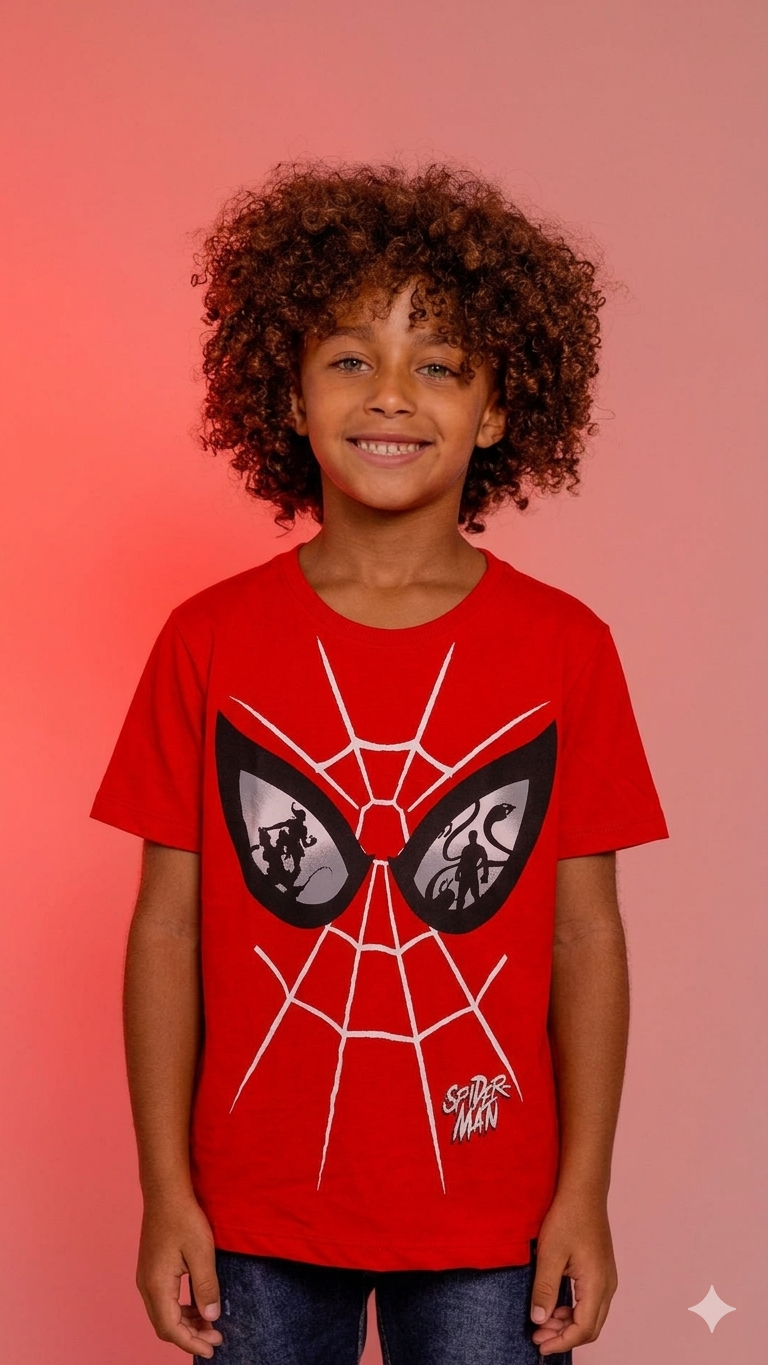 Camiseta Infantil Marvel Homem-Aranha