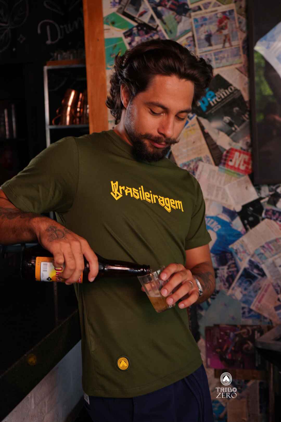 Camiseta Brasileiragem Verde - TZ 014