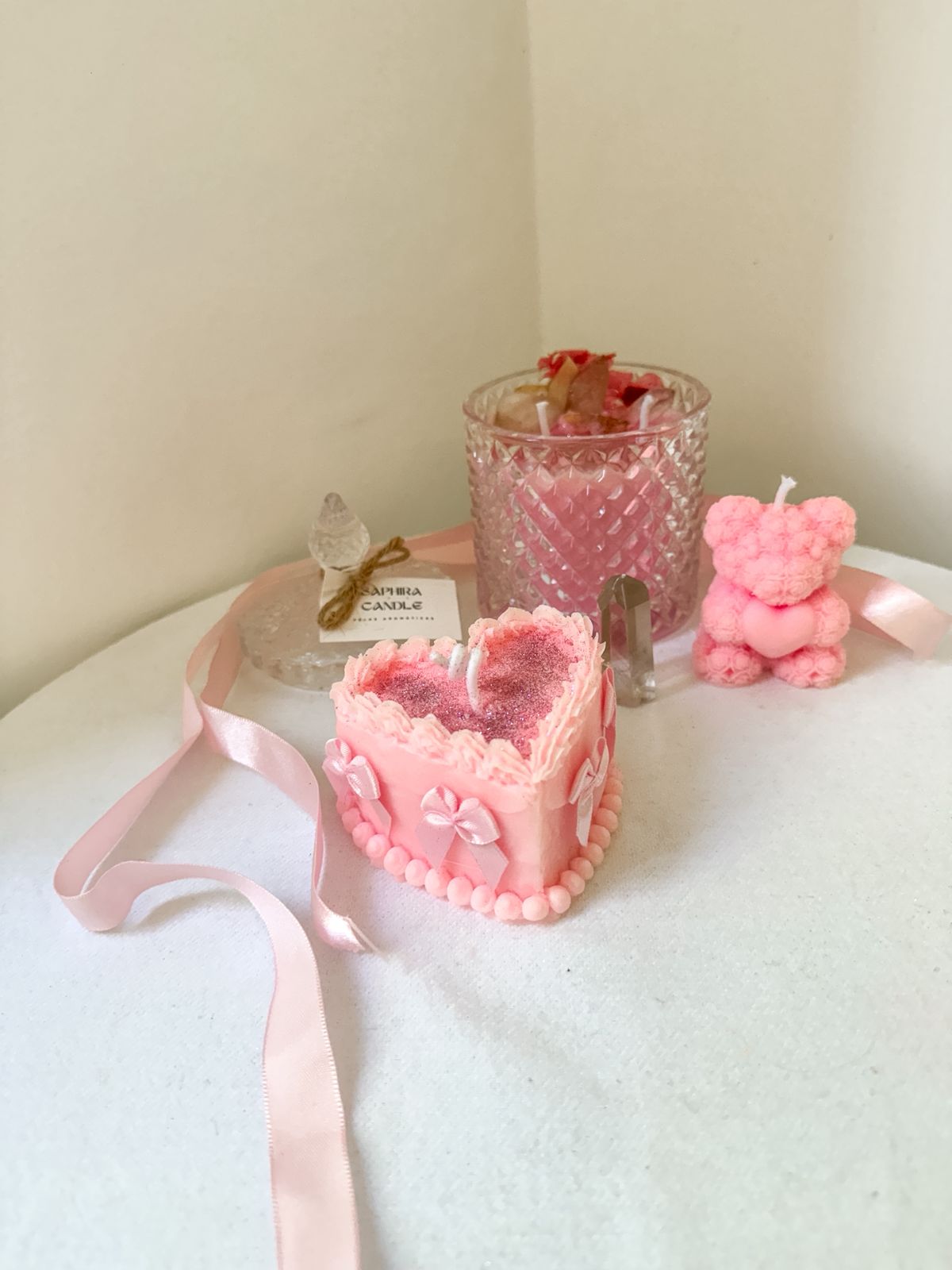 Vela Candle Cake   Bolo de Coração Personalizado