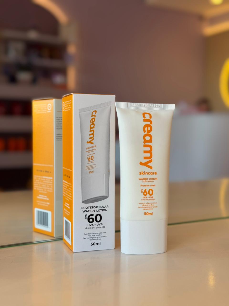 Protetor Solar Watery Lotion Creamy