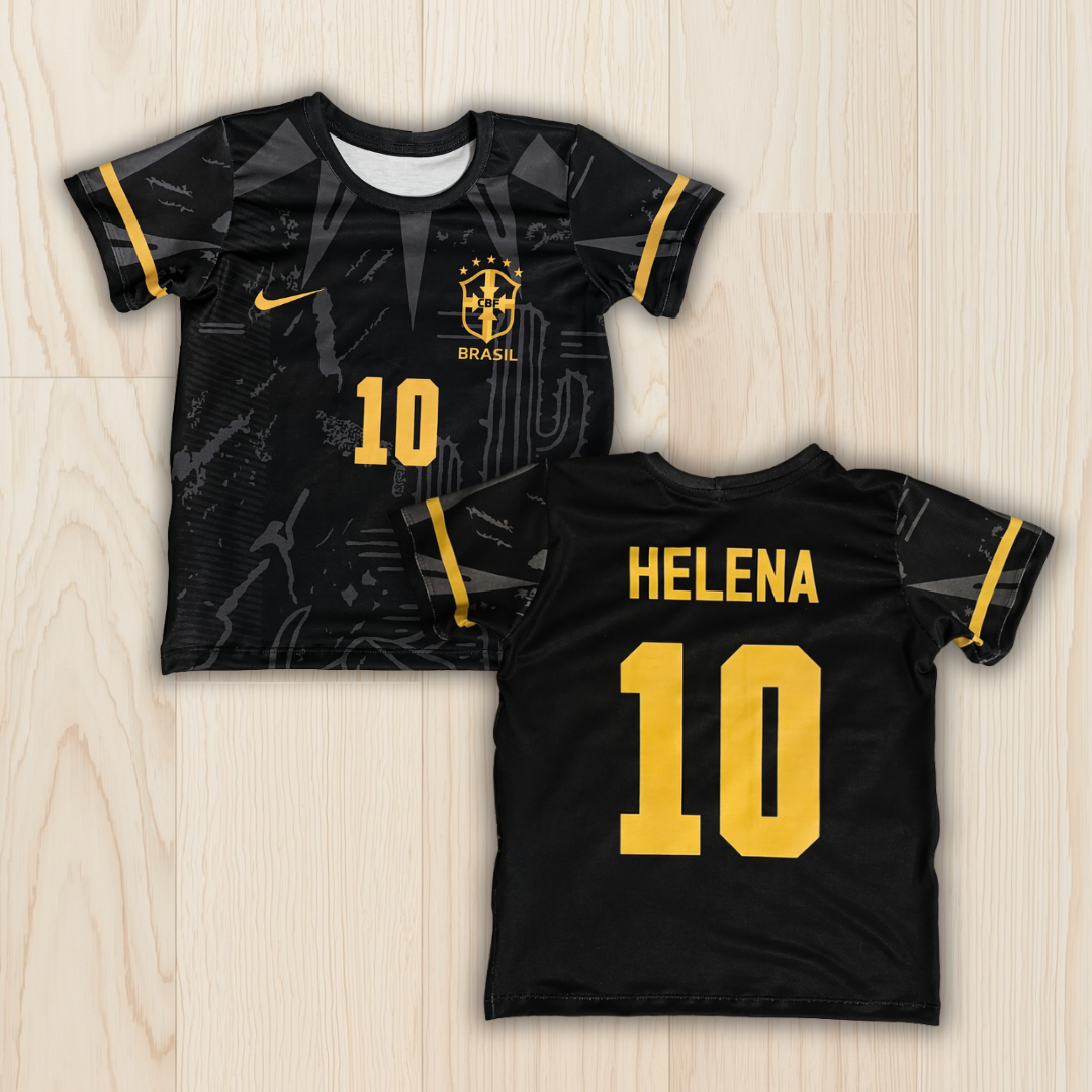 Camiseta infantil Personalizada - Seleção Brasileira - Brasil Sertão