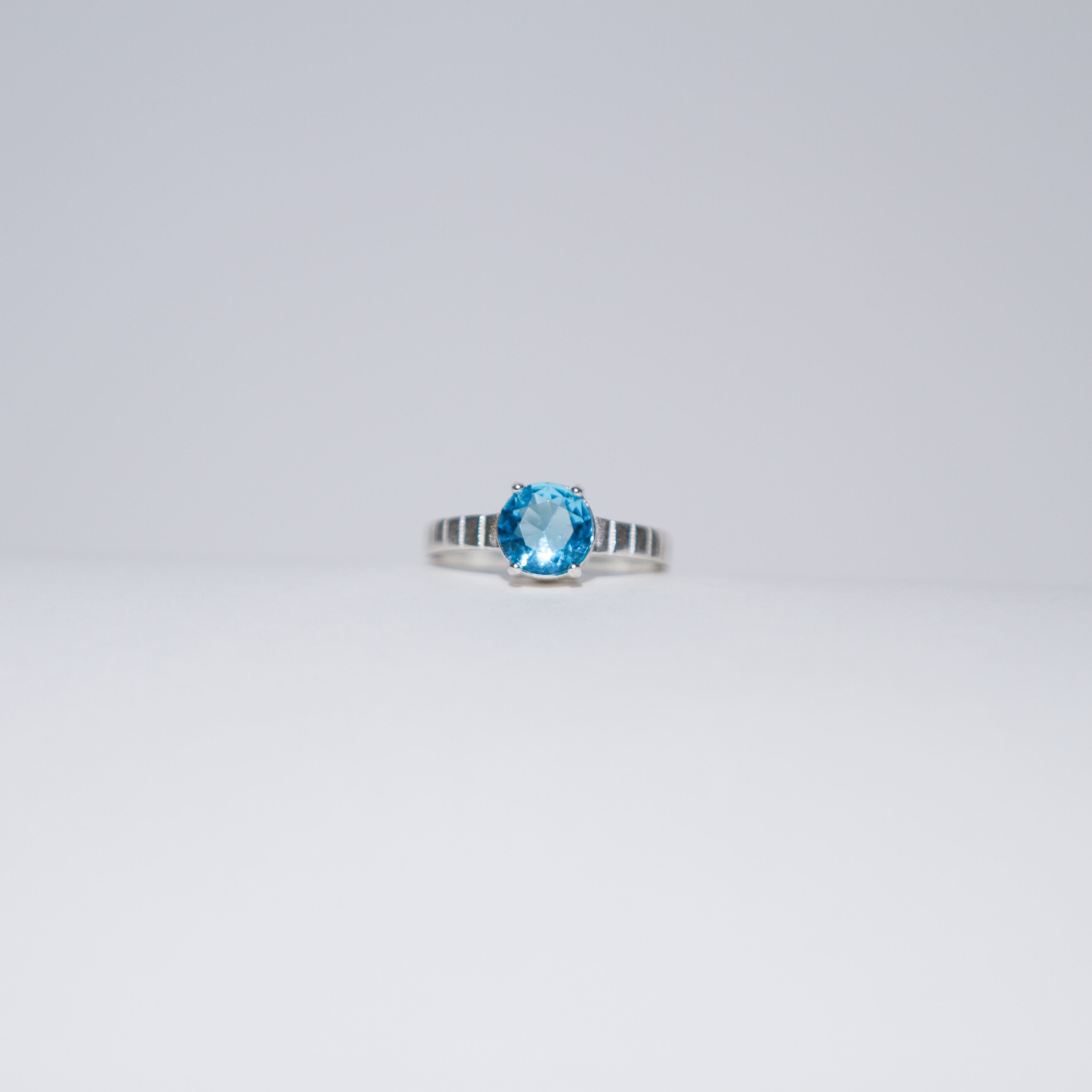 Anel Azul Aqua