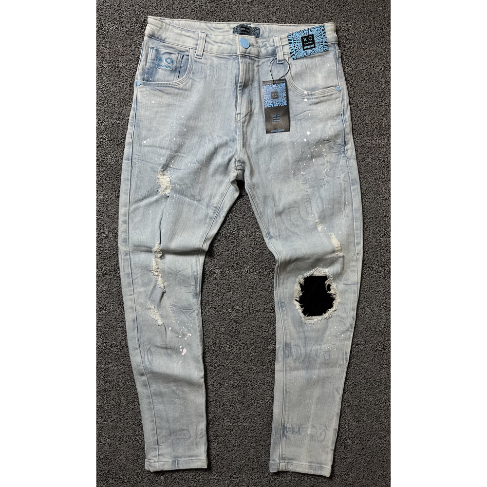 Calça jogador Brow Jeans Azul bem claro