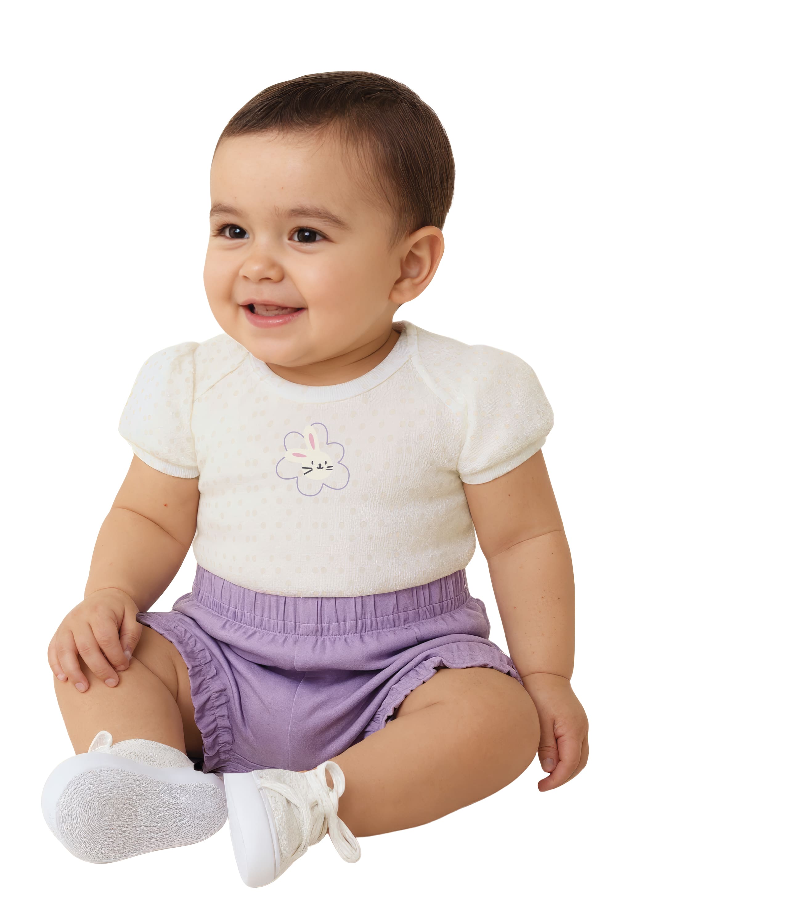 Conjunto Body Coelhinho Fofo e Short da Malwee