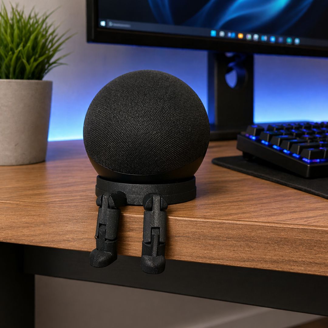 Suporte Criativo Premium para Alexa Echo Dot com Design Moderno e Funcional
