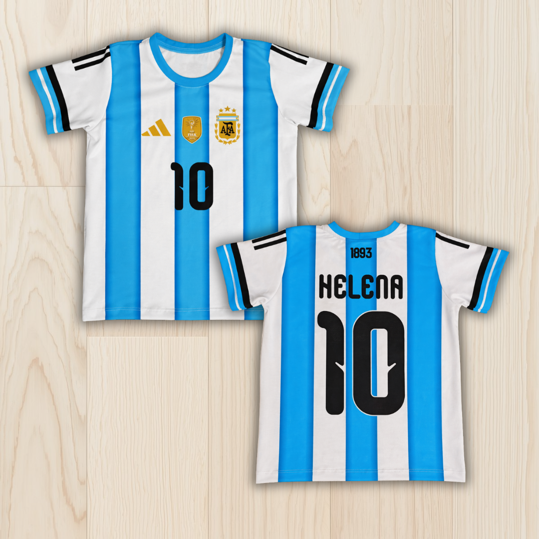 Camiseta infantil Personalizada -  Argentina
