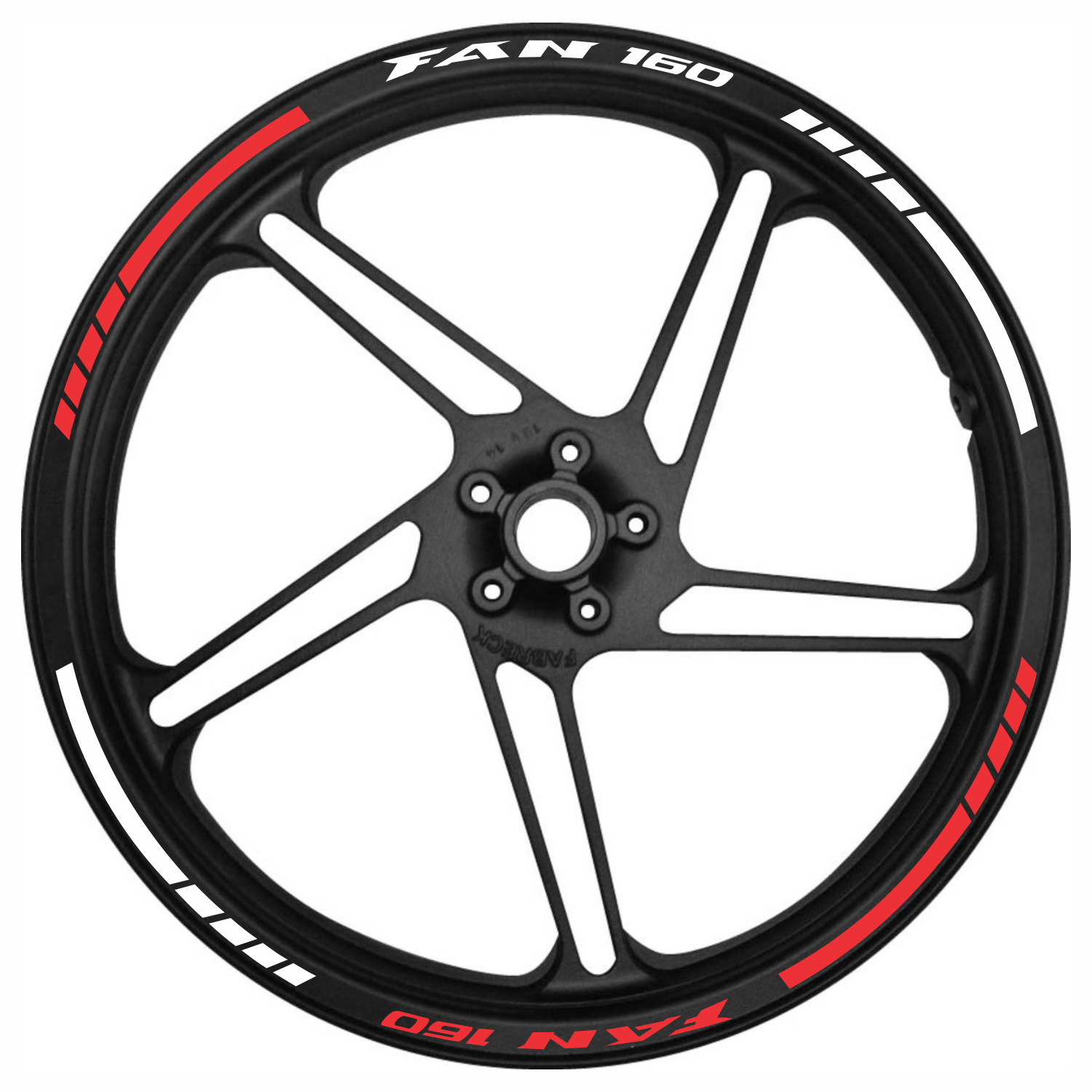 Adesivo Par das Rodas da Fan - Modelo 01 Personalizado - Resistente a Água