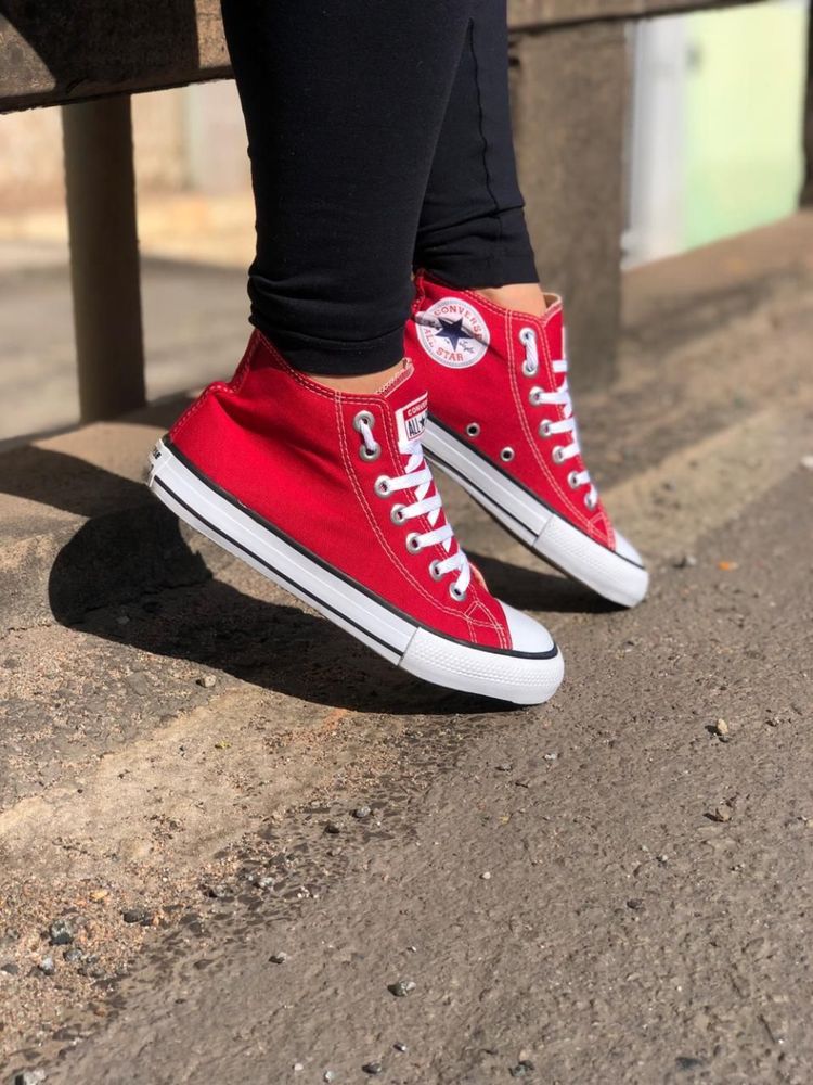 Converse All Star Cano Alto VERMELHO - nt