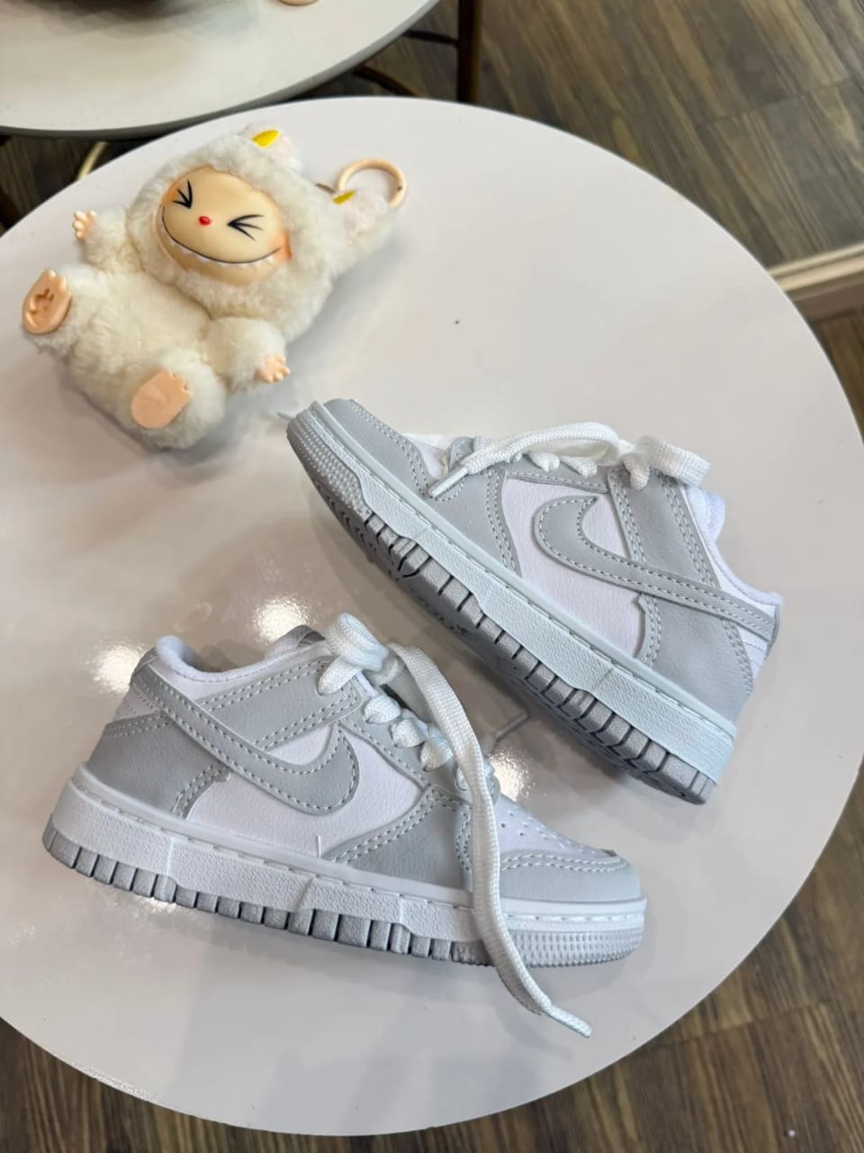 Dunk Low Infantil - BRANCO/CINZA -c