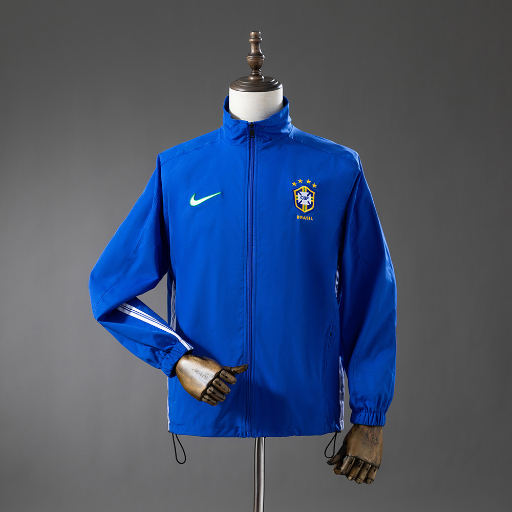 RETRO CORTA VENTO BRASIL 1998 AZUL