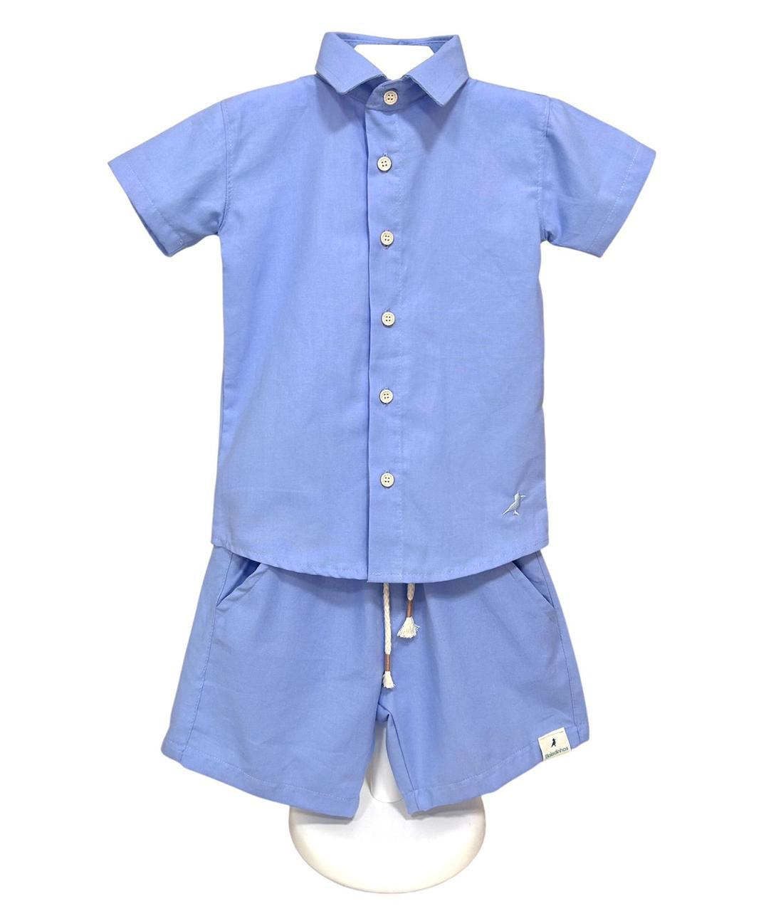 Conjunto Social Blusa e Bermuda Boladinhos