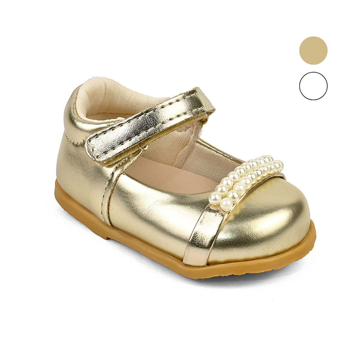 Sapatilha Bebê Infantil Feminina Pérolas Elegante Batizado Lulopé