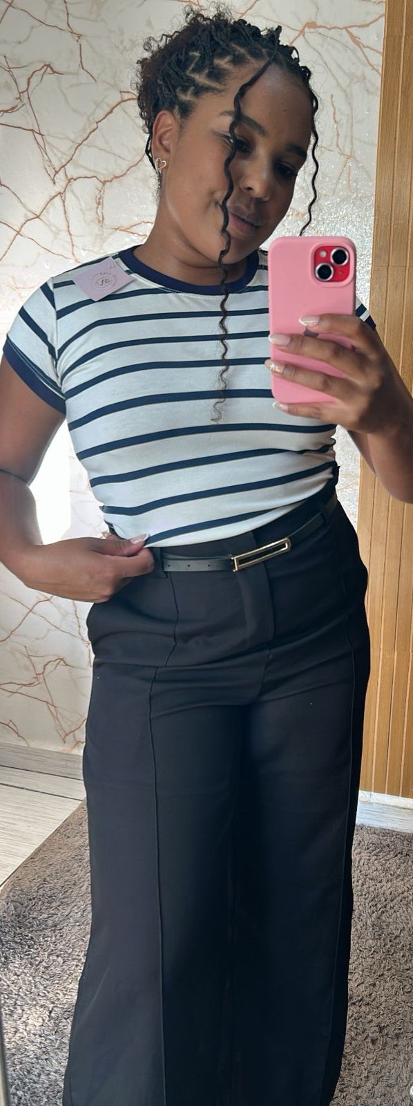 Blusa Listrada Feminina Moda Blogueira Leve e Confortável