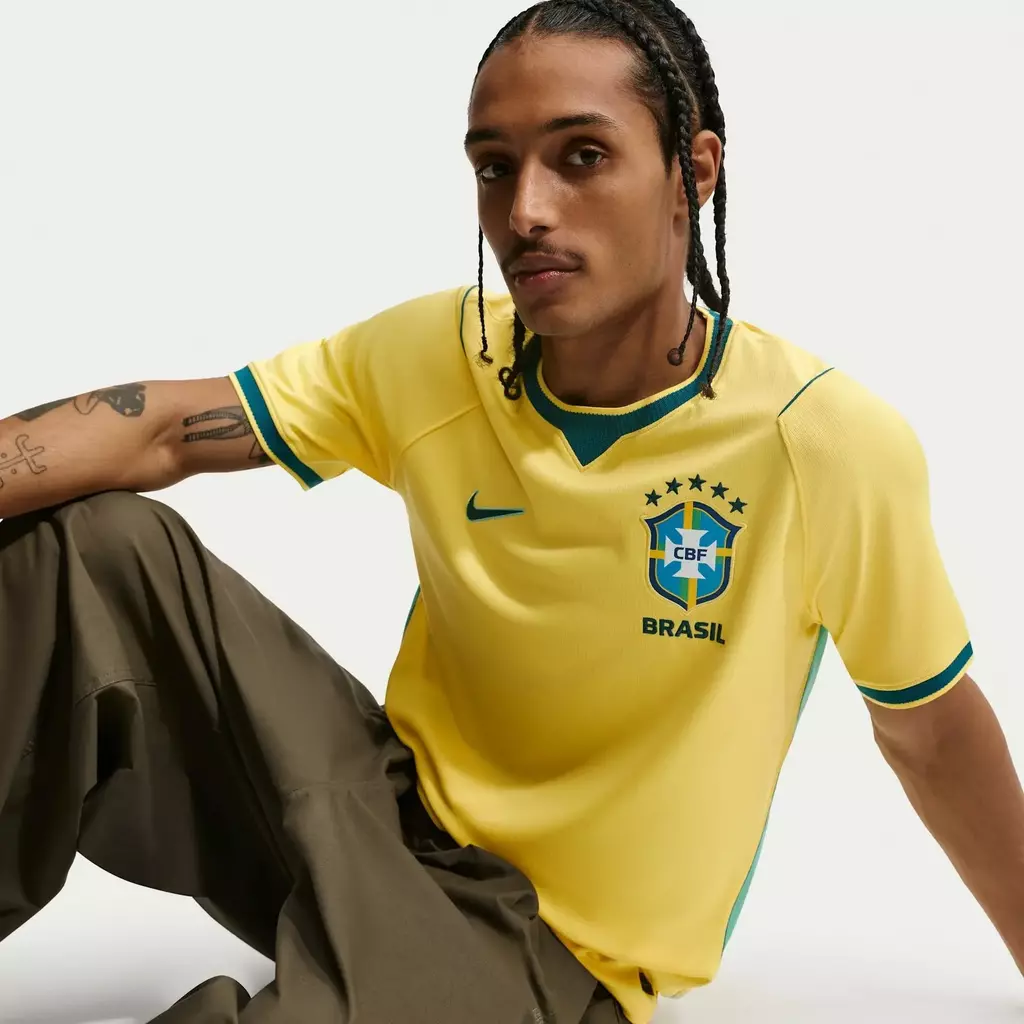 Camisa Brasil Nike I 2026/27 Torcedor Masculina - Amarela