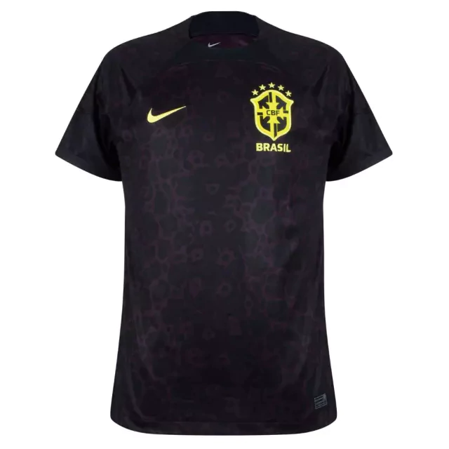Camisa de Goleiro Brasil 2022/23 Torcedor Pro Nike Masculina - Preta