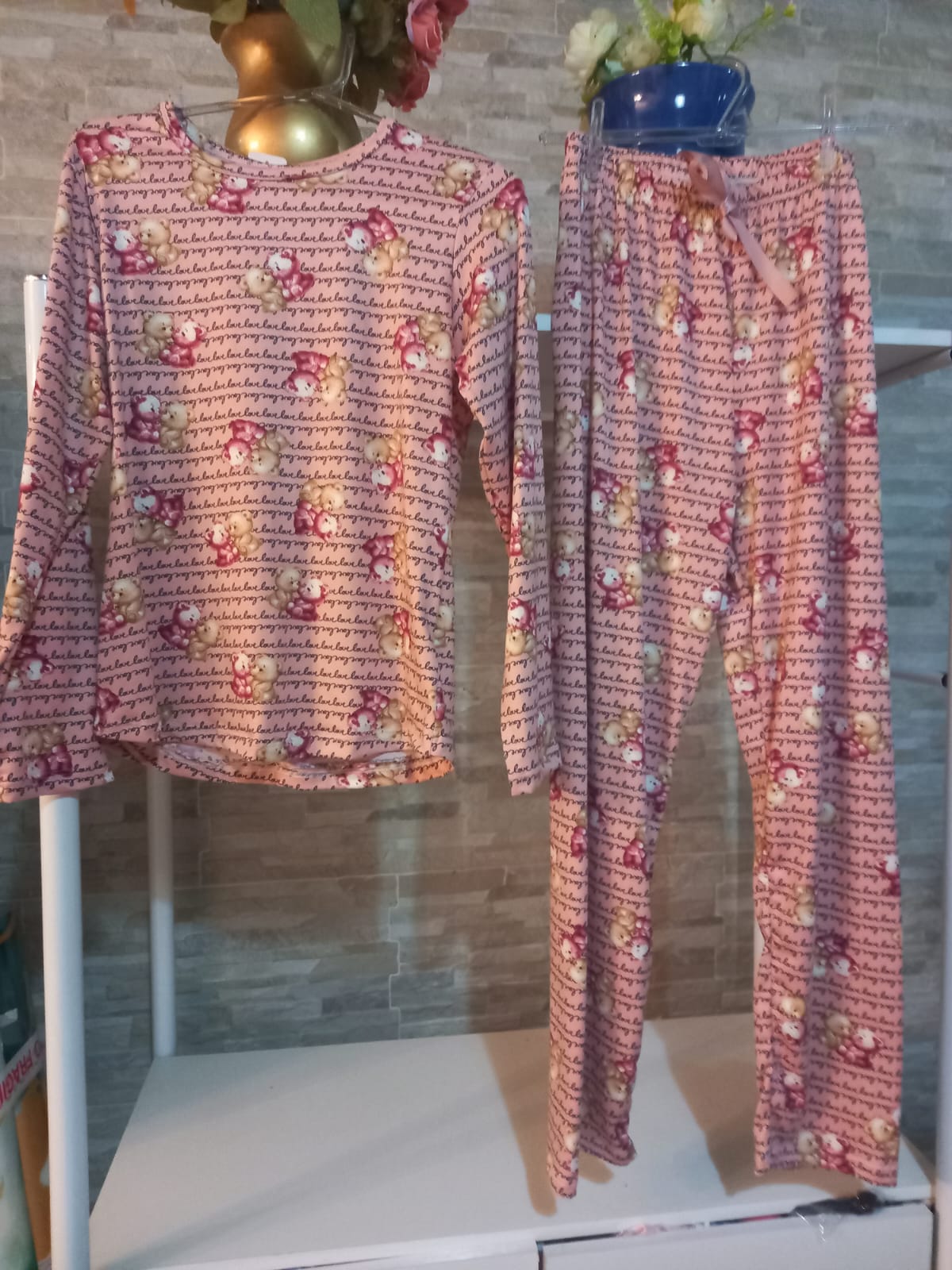 pijama em suede ref-24