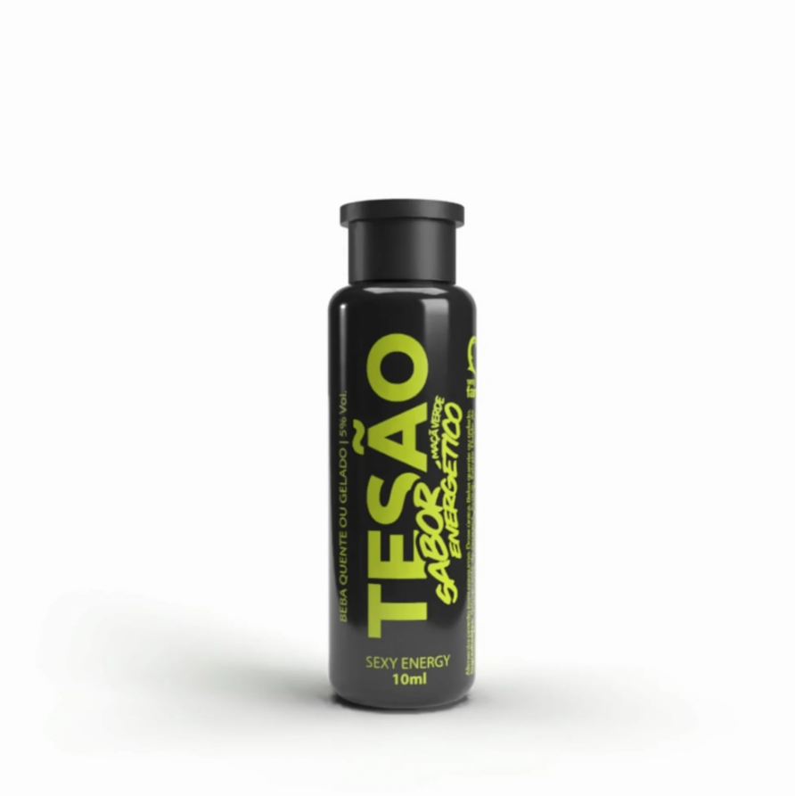 Tesão Sabor Energético Maçã Verde 10Ml Sexy Fantasy