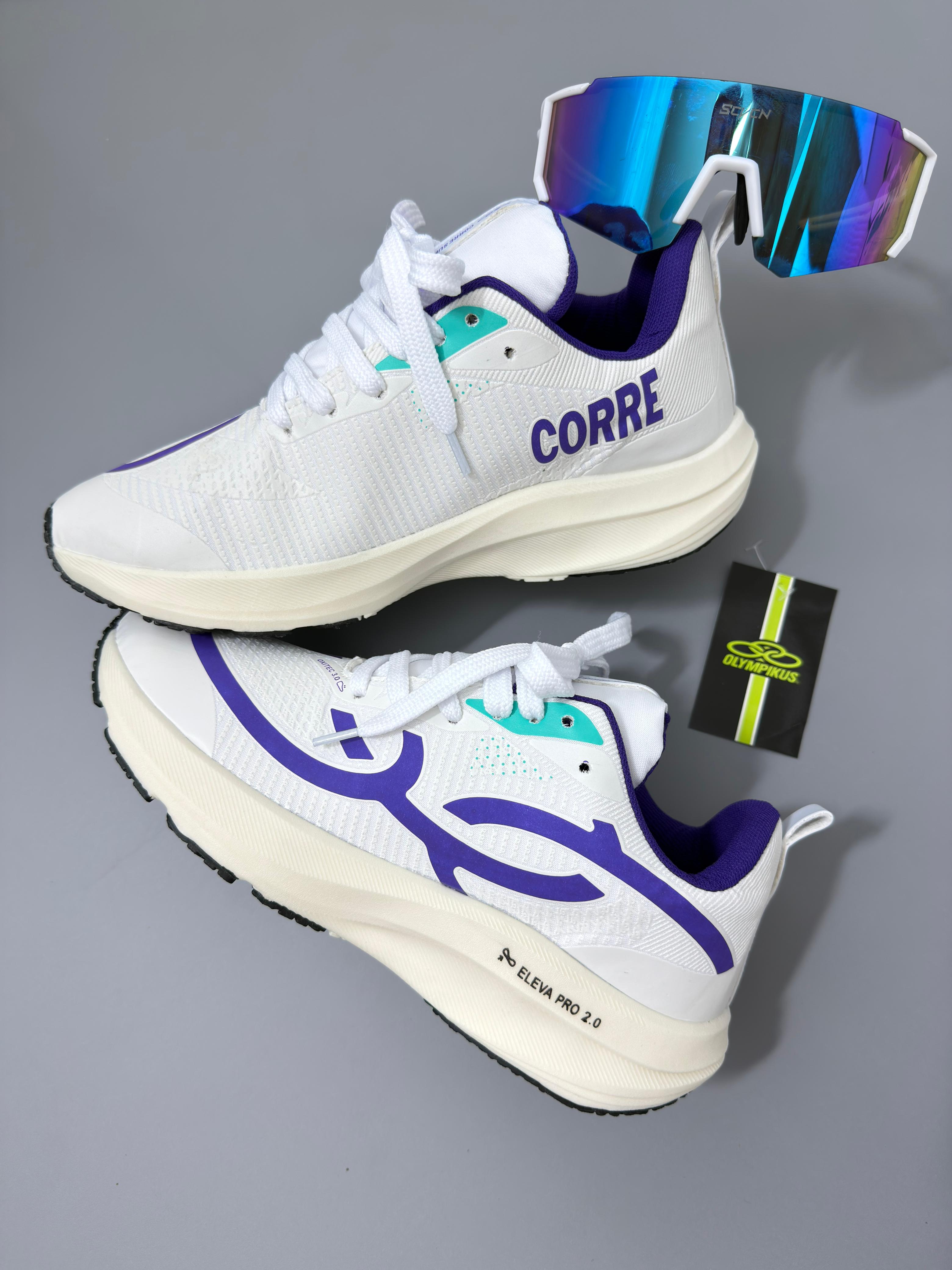 Tenis Olympikus Corre Eleva pro 2.0 Masculino,Branco e azul