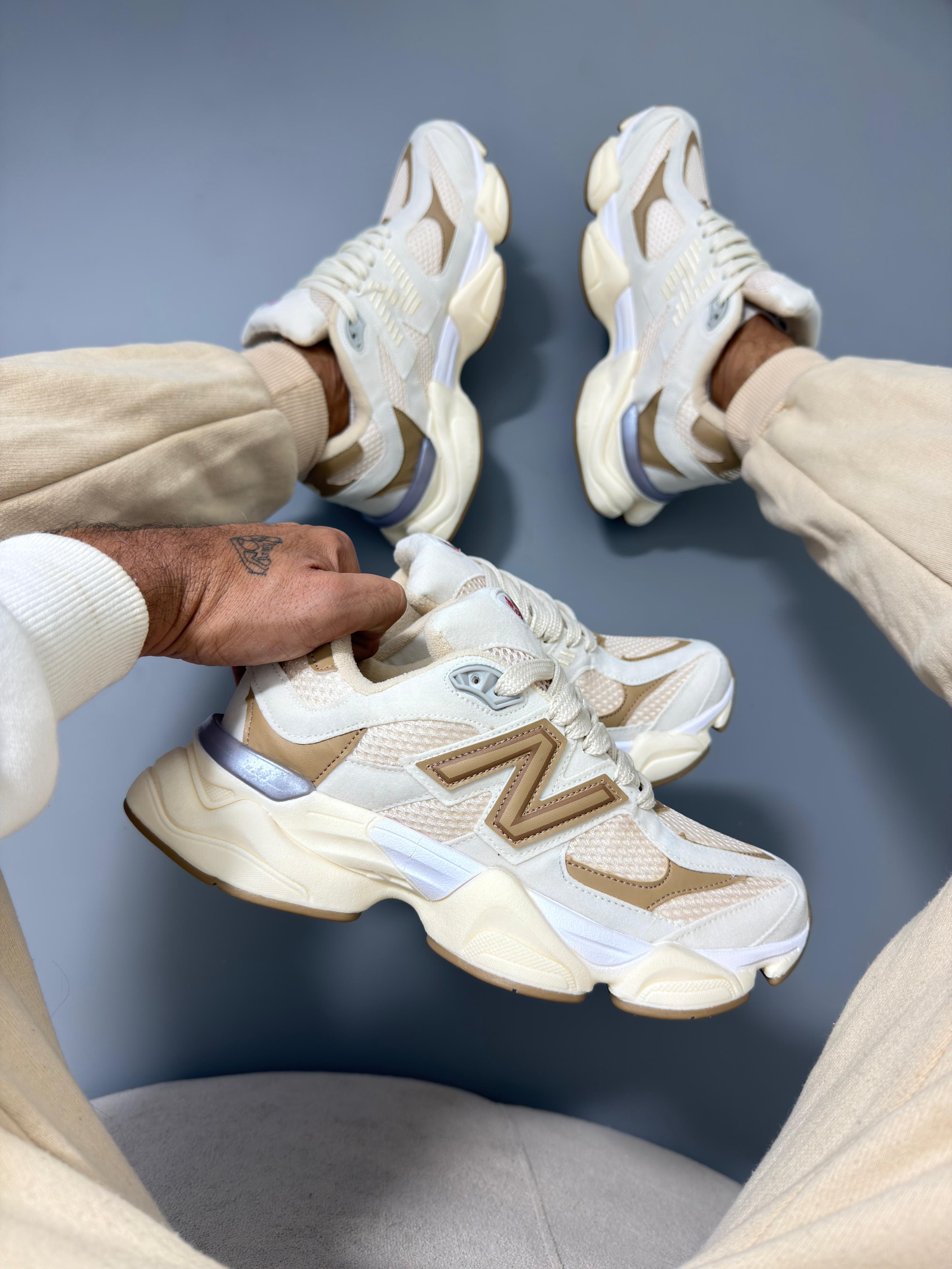 Tenis Masculino New balance 9060 Sintético Off caramelo,Primeira Linha!