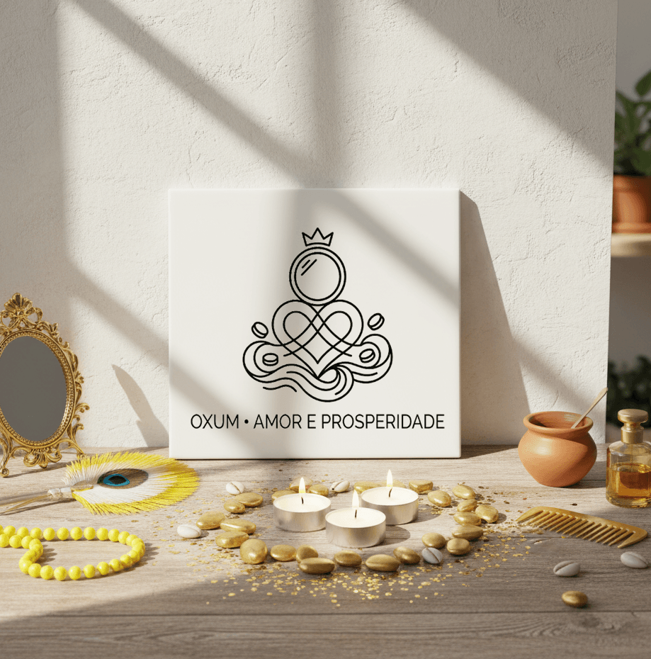 Azulejo Decorativo Oxum Minimalista   Amor e Prosperidade