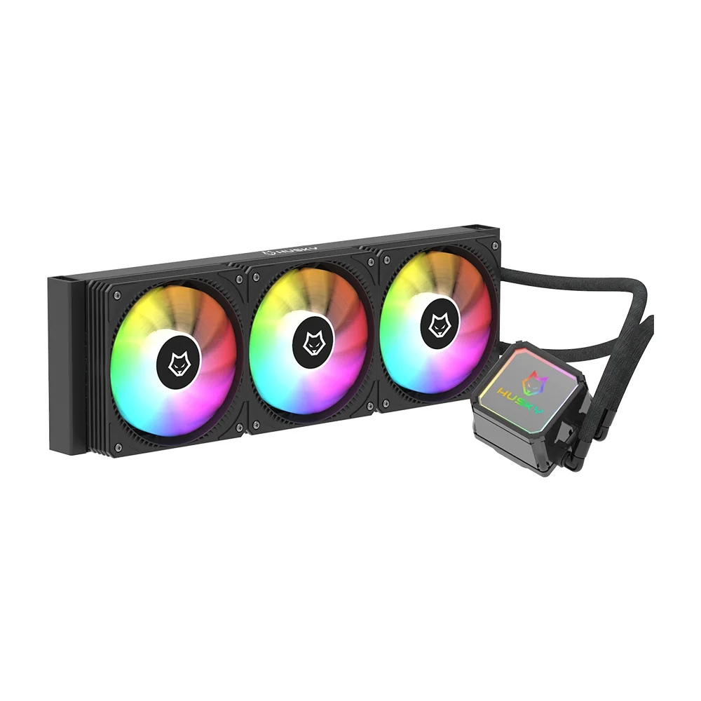 Water Cooler Husky Freezy, Iluminação ARGB, 360mm, AMD e Intel, Preto - HWT300PT