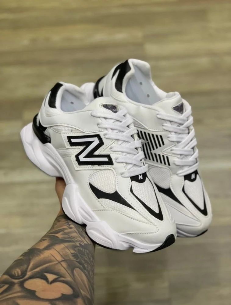 New Balance 9060 Branco/Preto - Design Moderno com Conforto Premium
