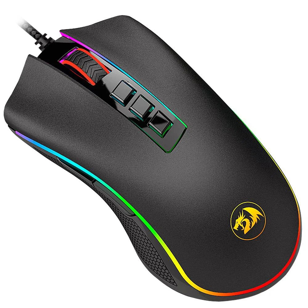 Mouse Gamer Redragon Cobra, Chroma RGB, 10000DPI, 7 Botões - M711