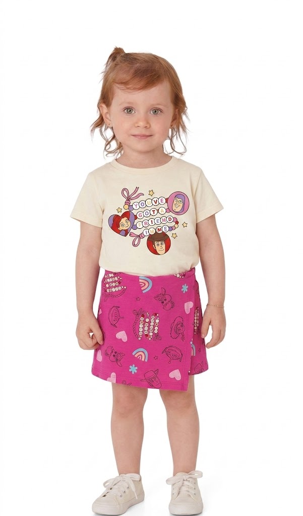 Conjunto Blusa e Short Toy Story Feminino