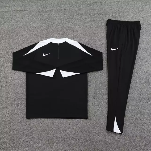 Conjunto Nike Dri-Fit Jaqueta + Calça "Black/White"
