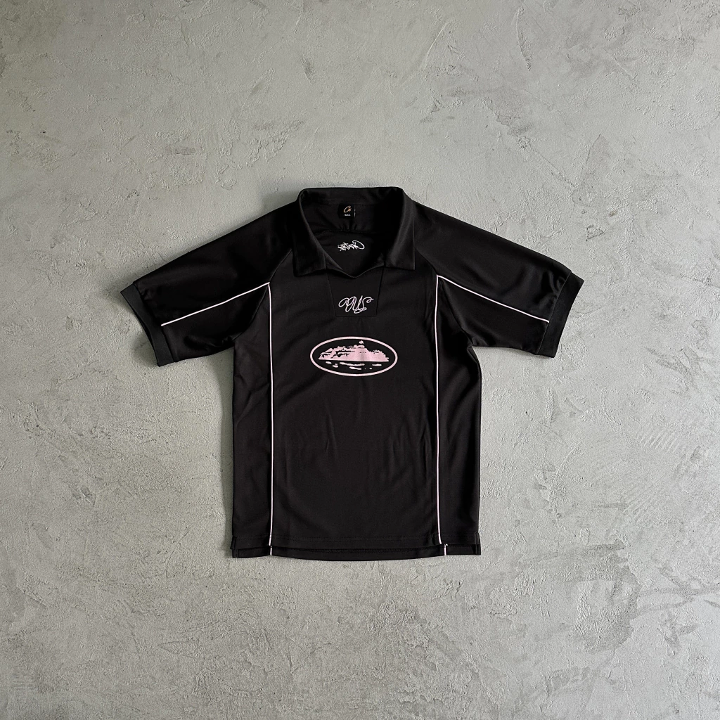 T-Shirt Corteiz Panel Jersey black