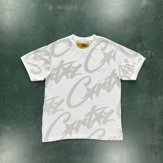 T-Shirt Corteiz Alcatraz Full Print white