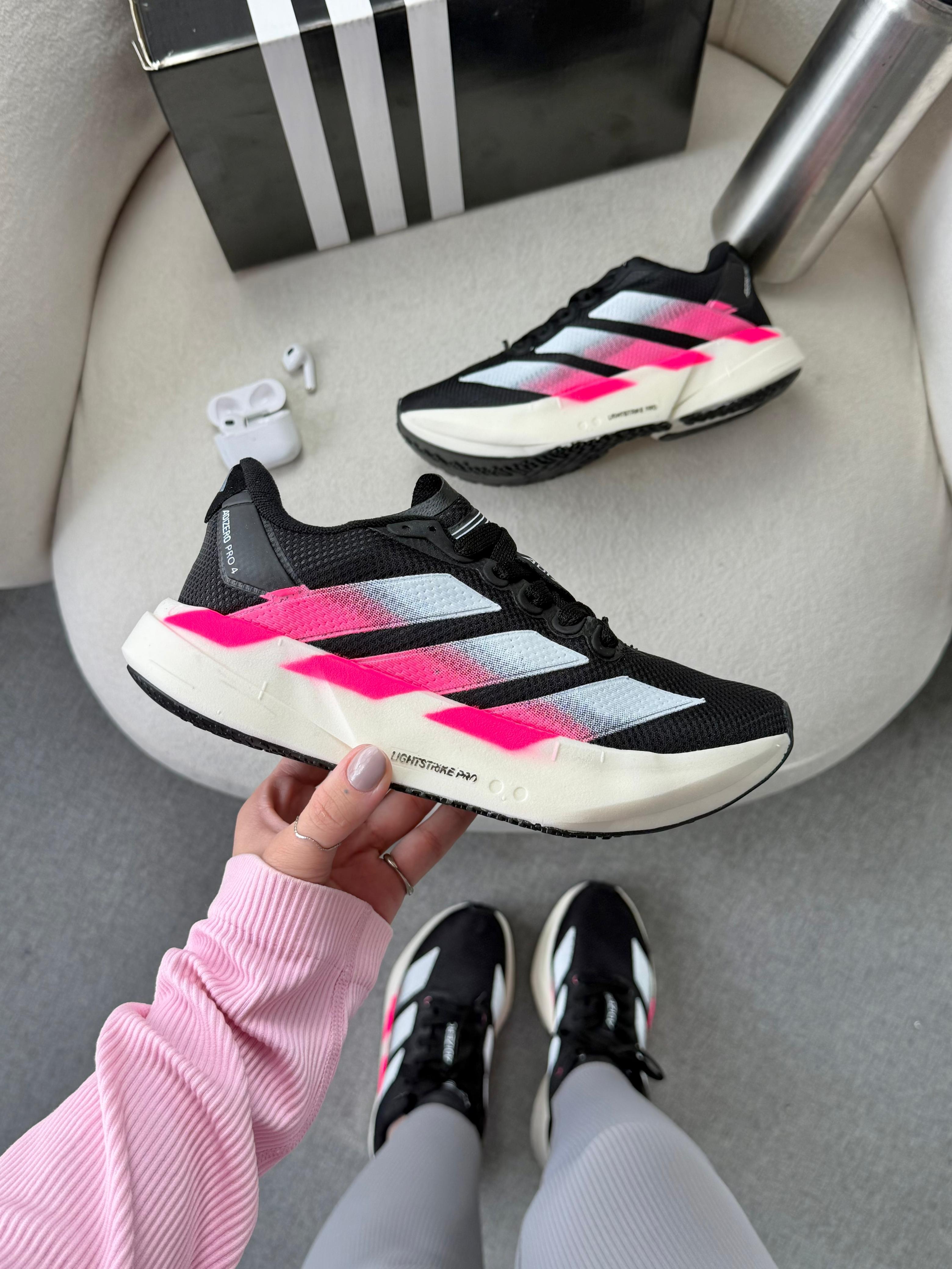 Adizero Adios Pro 4 PRETO/PINK - cm