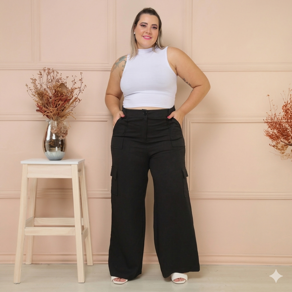 Calça Alfaiataria Cargo