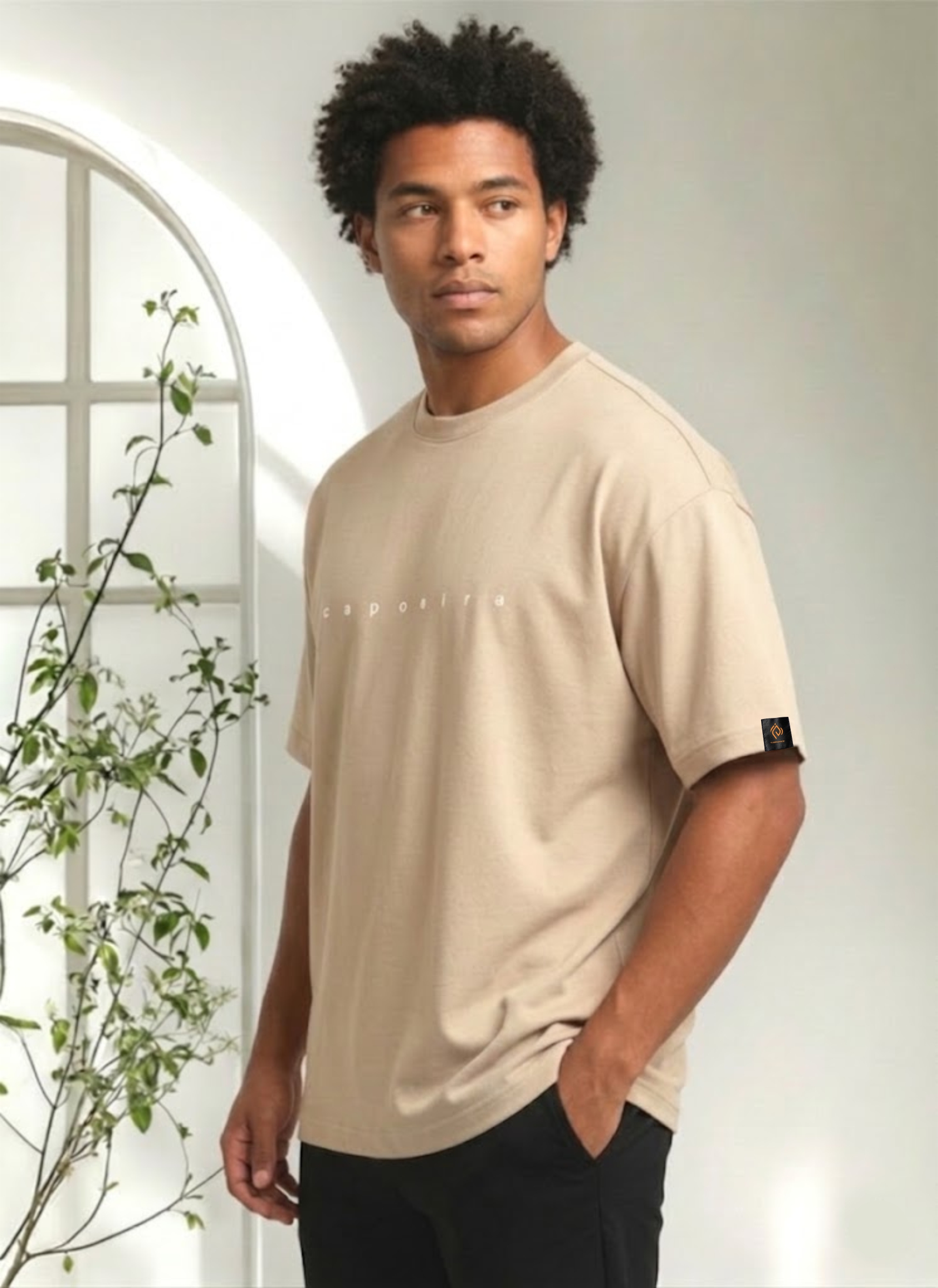 Camiseta Oversized | Capoeira Areia