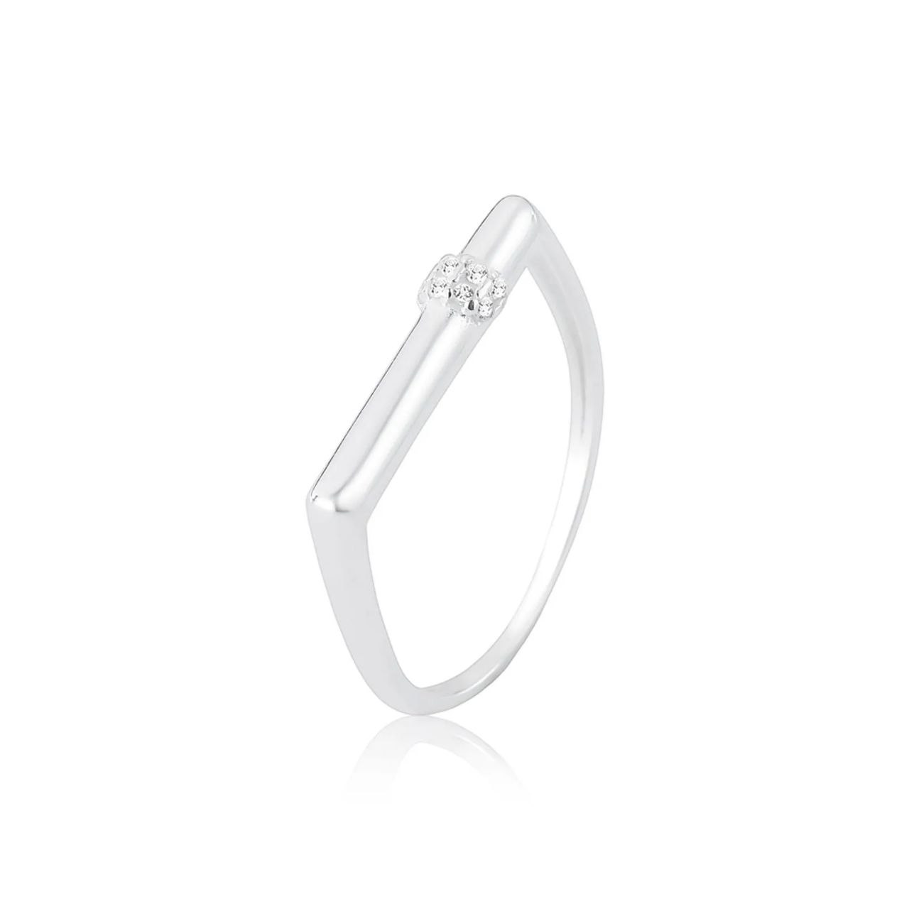 Anel Prata 925 Amor de Mãe com Detalhe Cravejado 4
