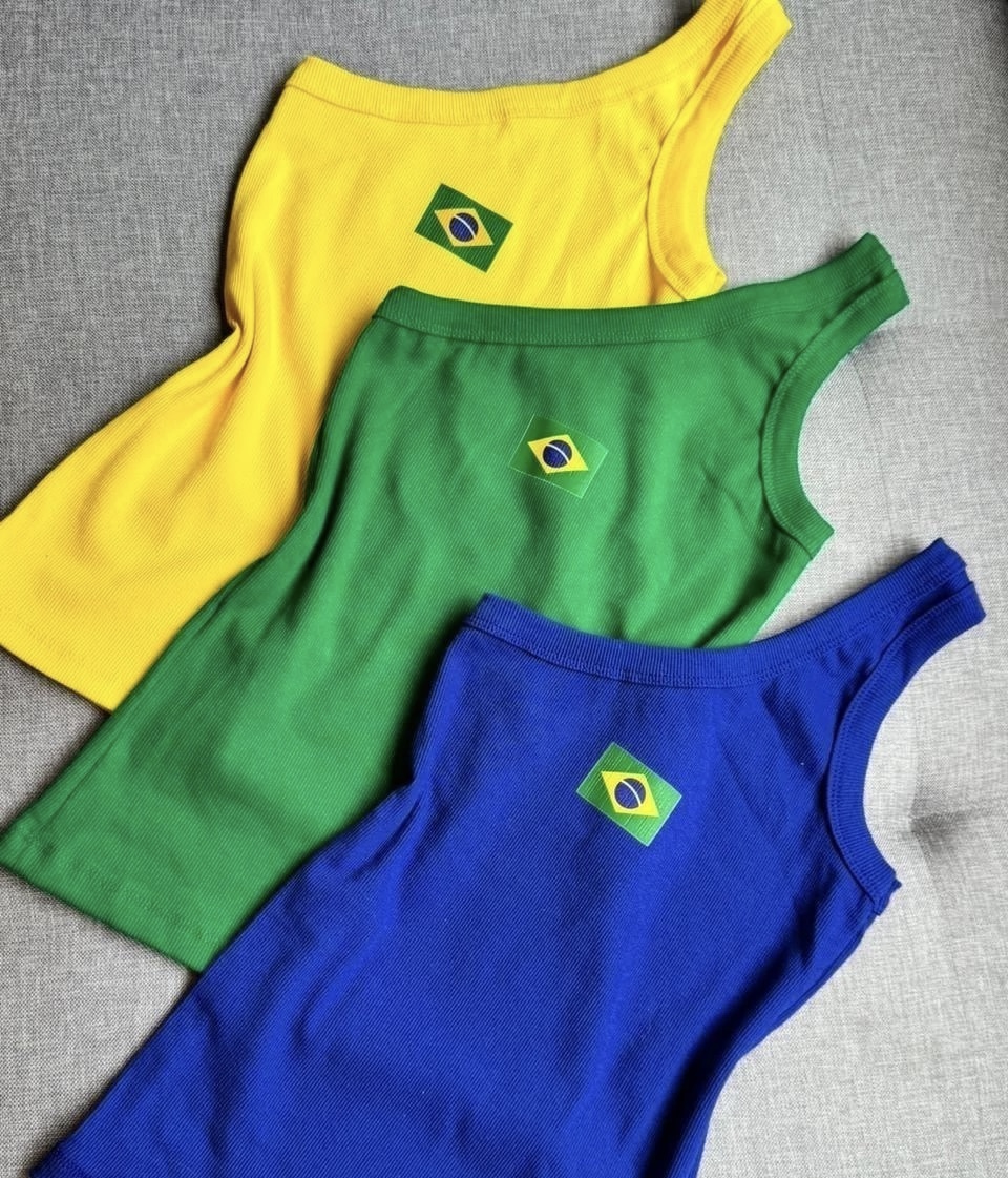 Blusa Ombro unico Brasil