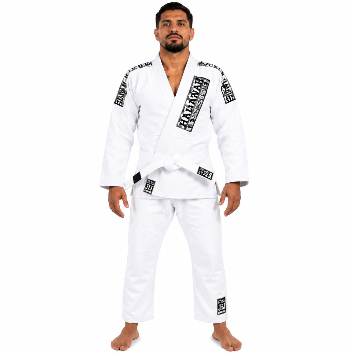 KIMONO JIU JITSU ADULTO HAGANAH LIGHT TRANÇADO - SEM FAIXA