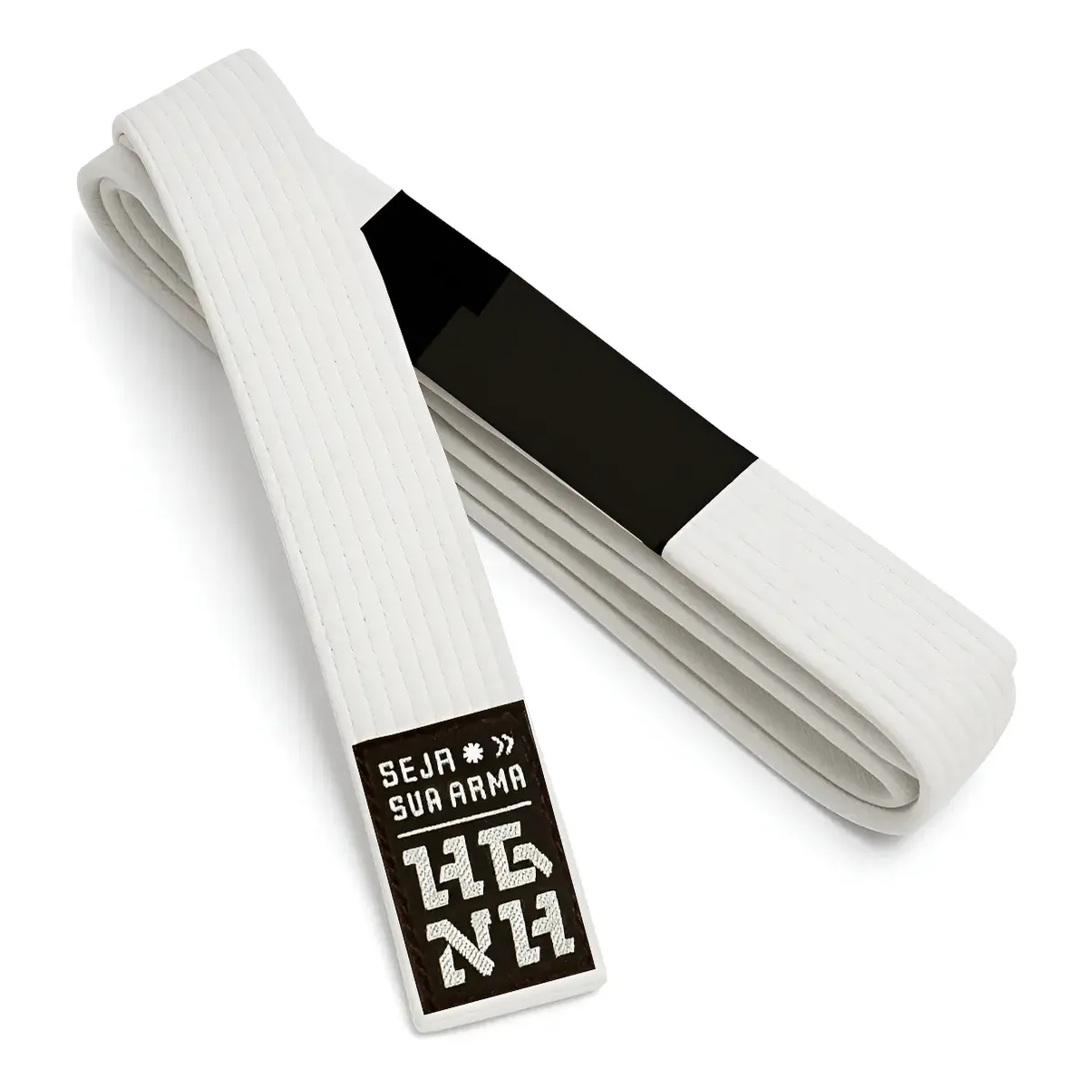 FAIXA JIU JITSU ELITE HAGANAH 6 COSTURAS BRANCA
