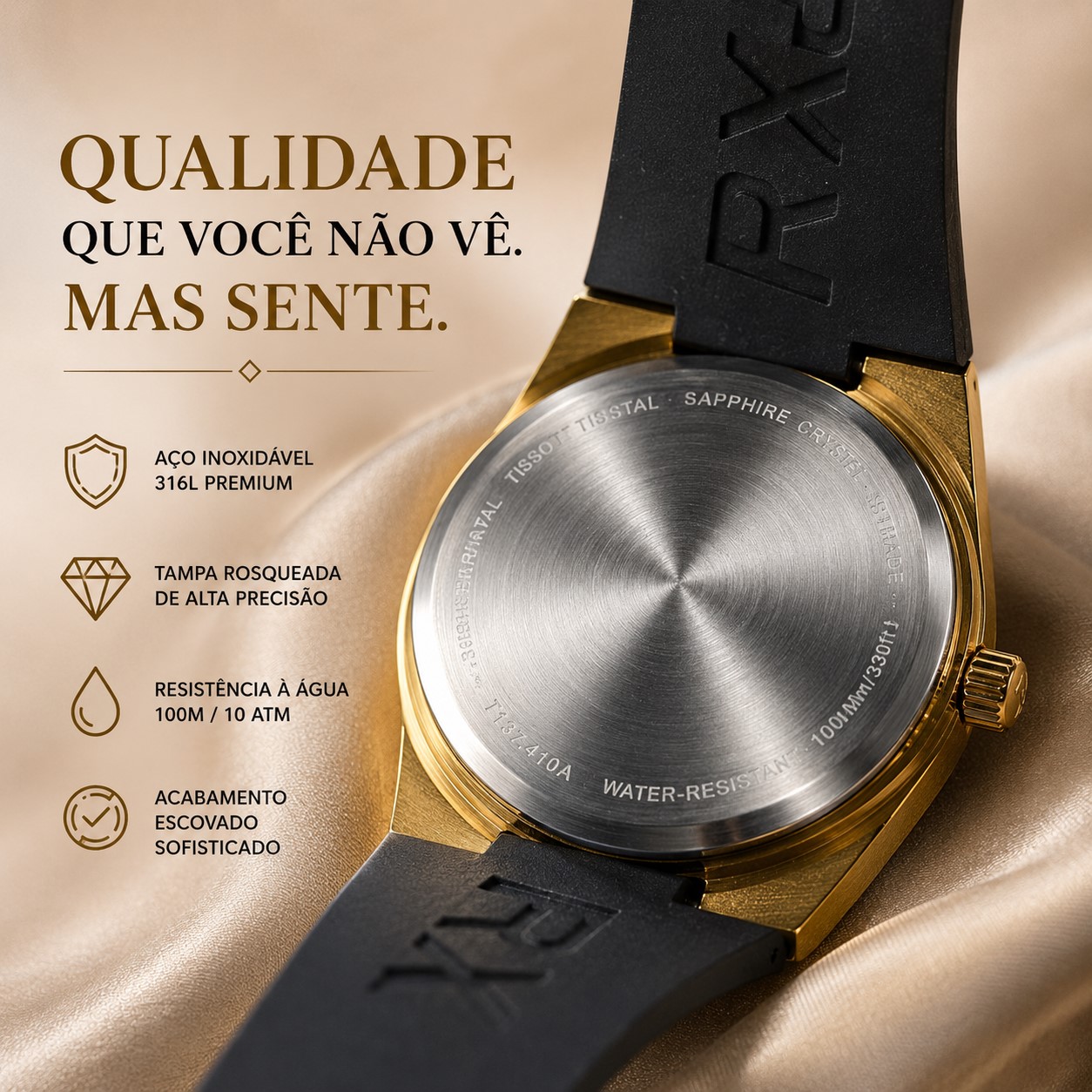 Detalhes do relógio PRX