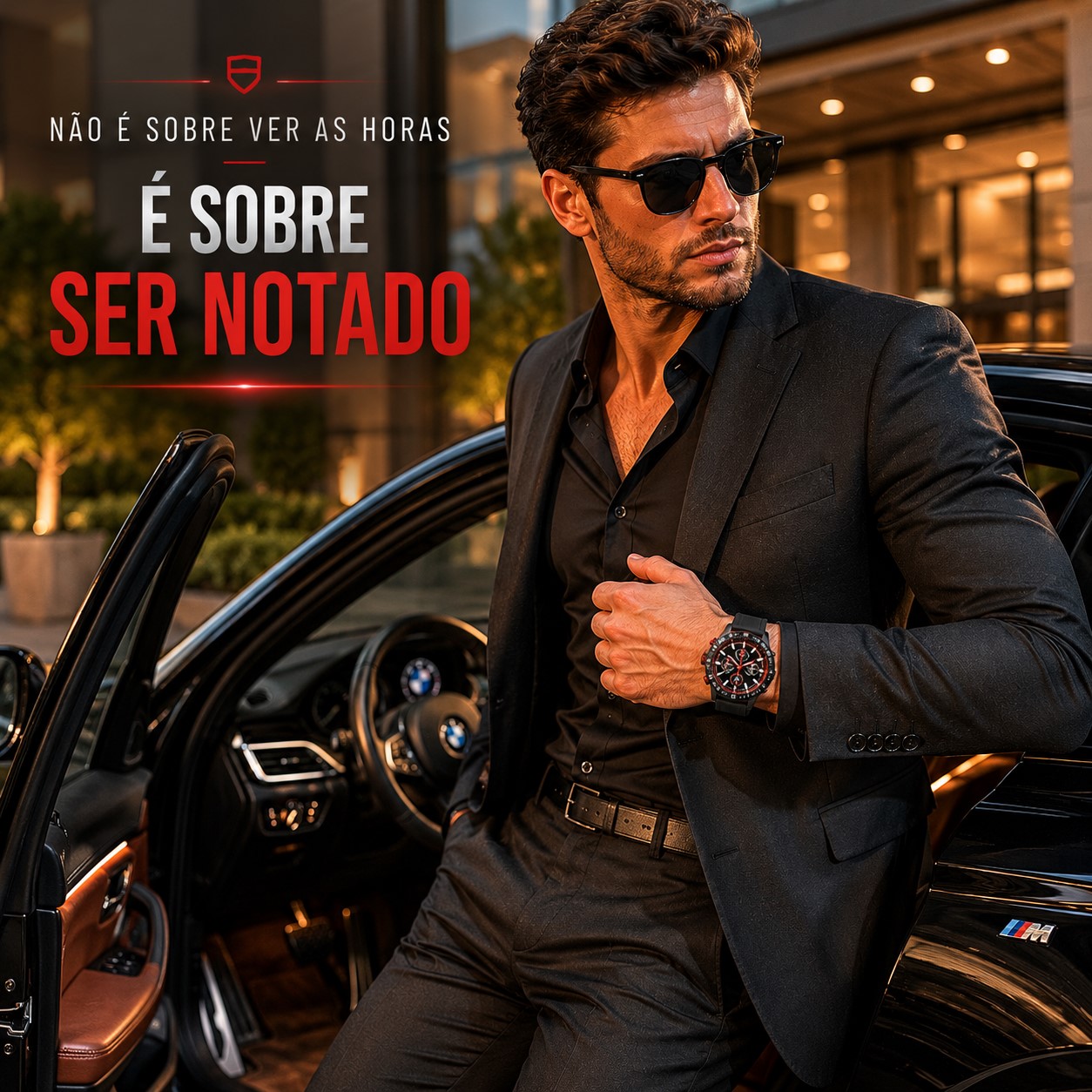 Relógio Tag Formula 1 preto e vermelho
