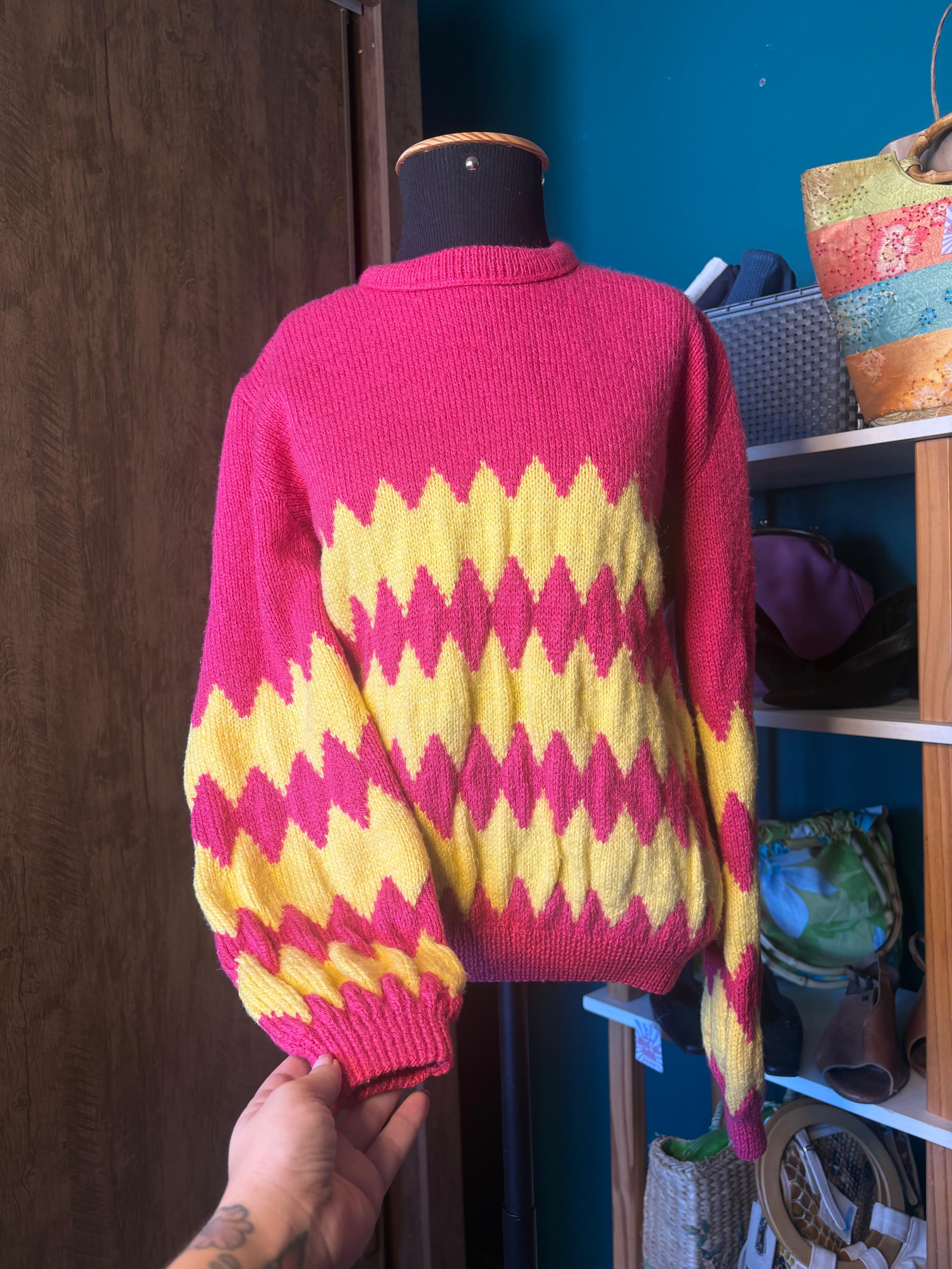Blusa de lã handmade