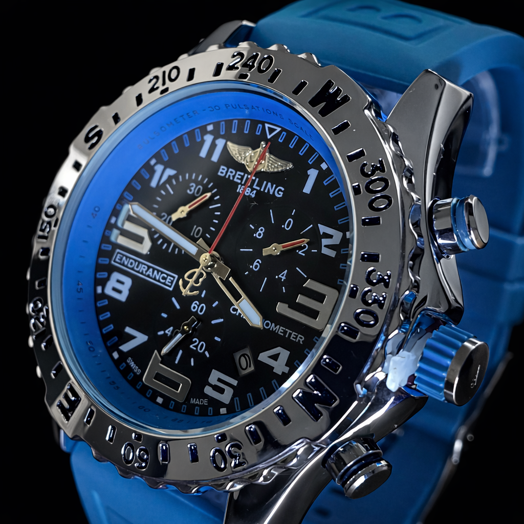 Relógio esportivo azul Breitling Endurance Pro