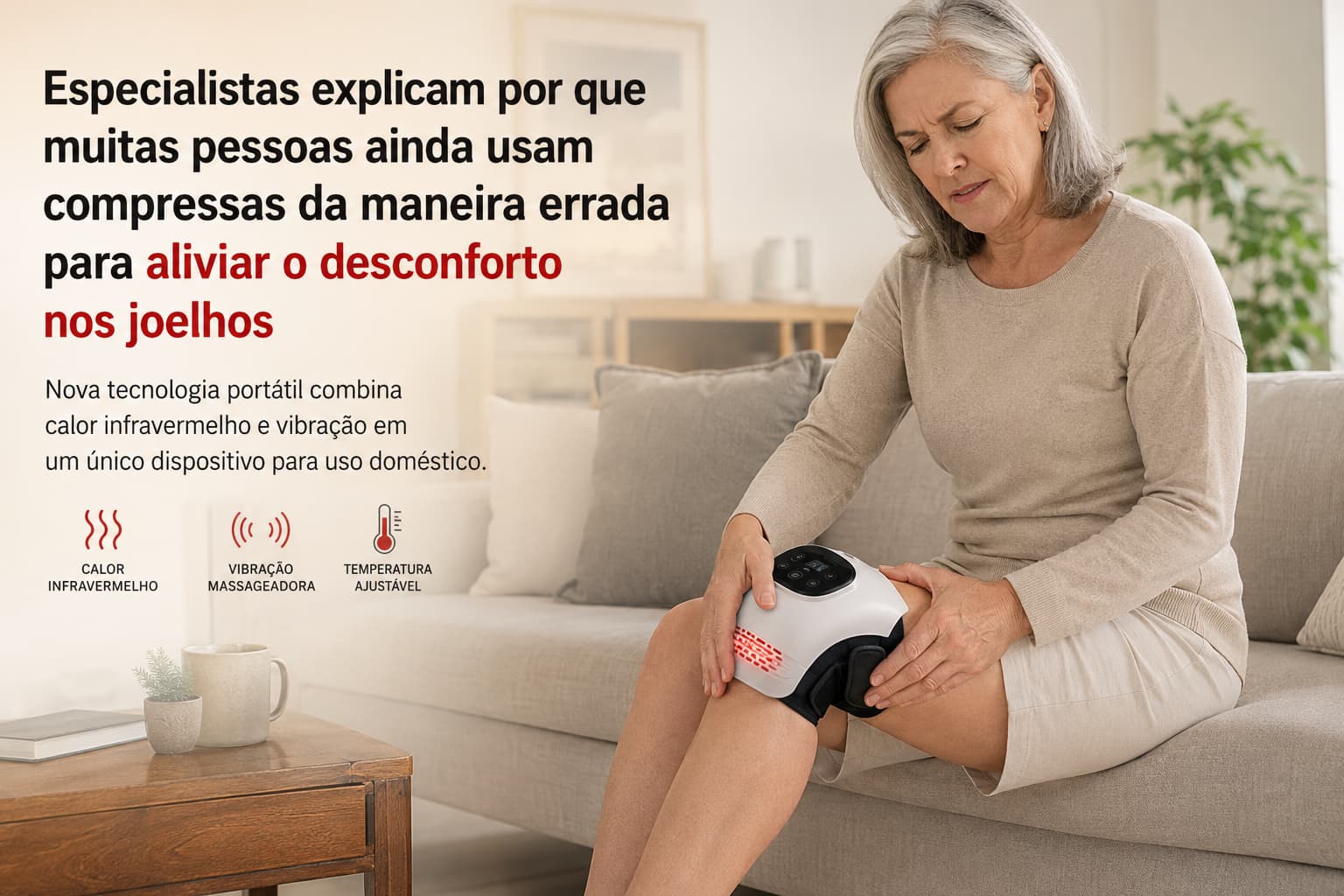 Terapia portátil para joelhos