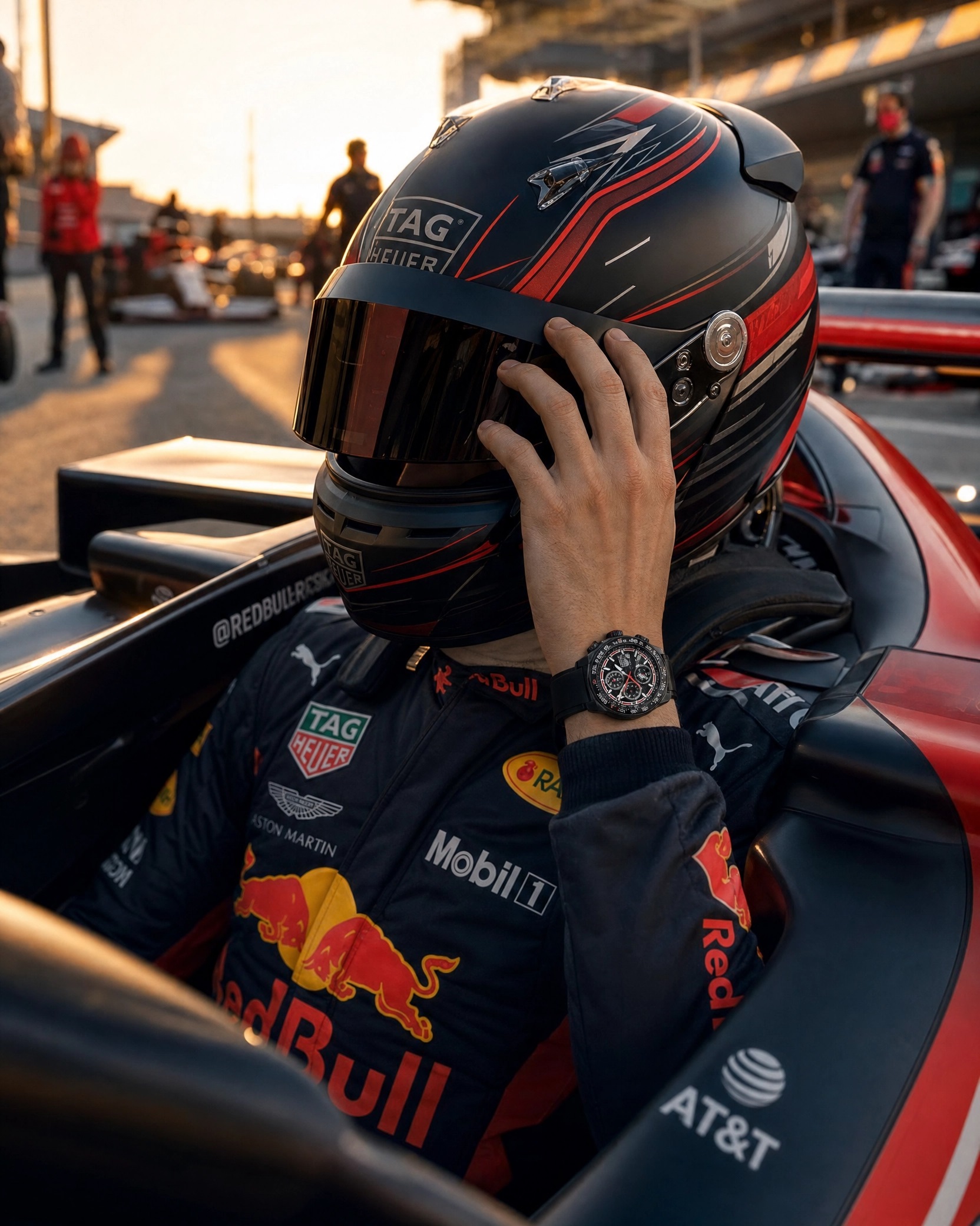 Acabamento do relógio Formula 1