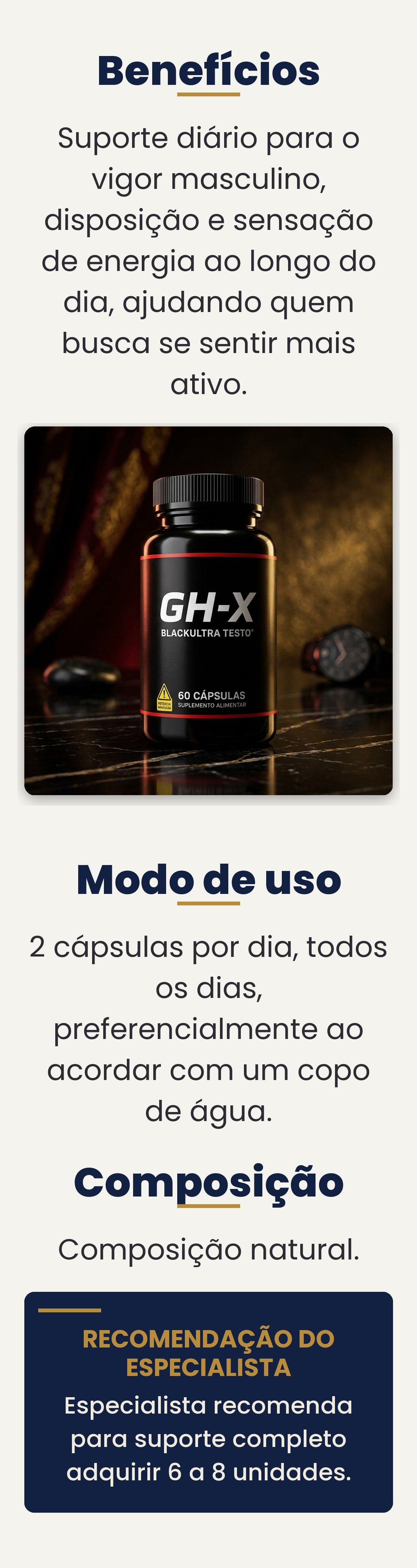 GH-X Blackultra Testo