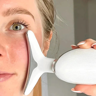 Massageador Facial LED CICLO na mão   sem fio, leve e portátil