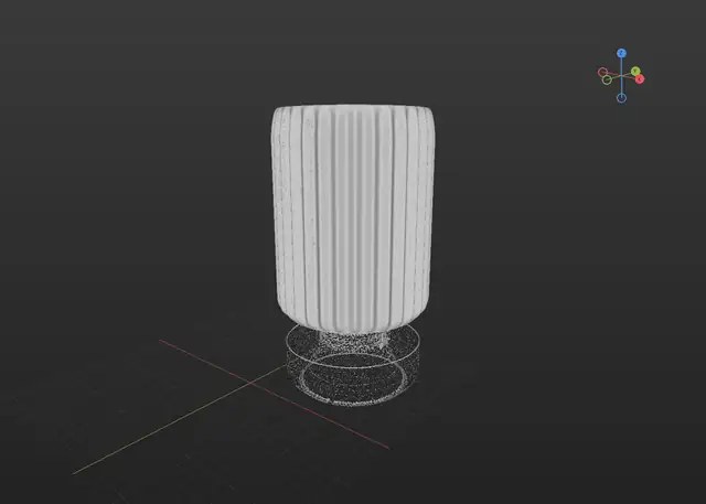 Modelo 3D da Aisha aberto no Blender